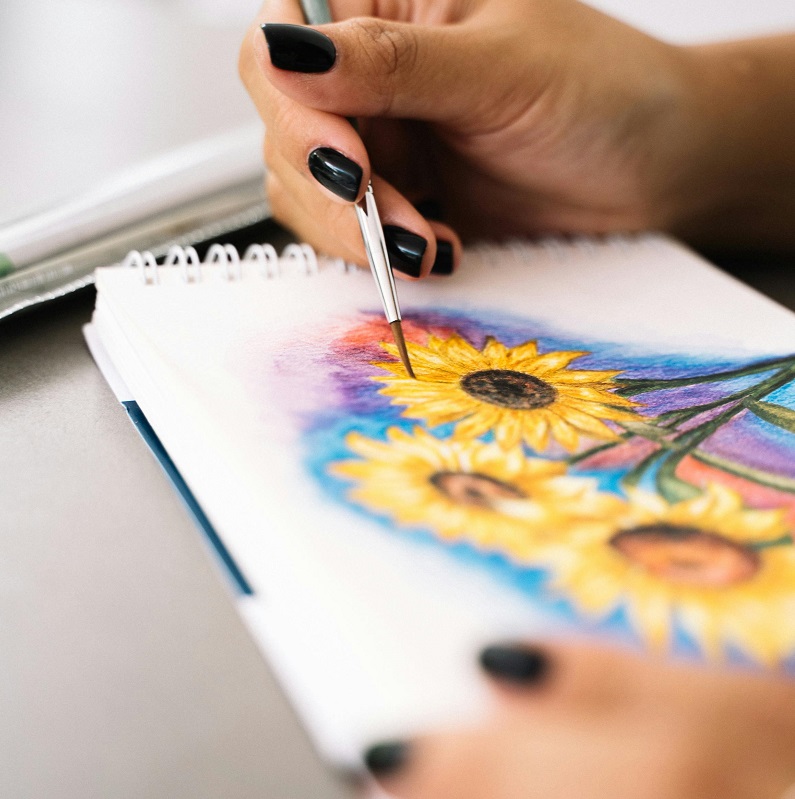 woman painting